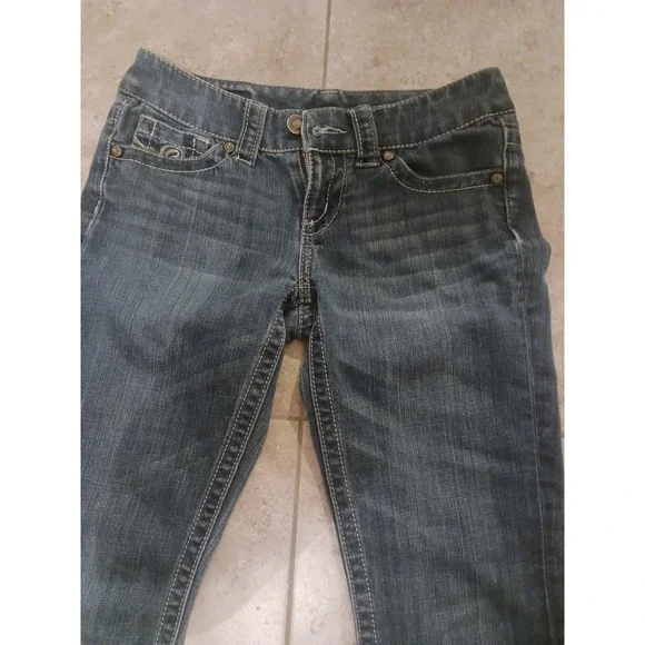 Seven7 Barney Womens Bootcut Jeans Medium Wash Contrast Stitch Denim Size 26 - Picture 6 of 8